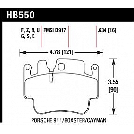 Hawk Performance Brake Pad - HB550S.634