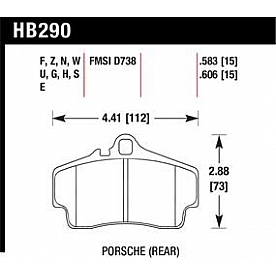 Hawk Performance Brake Pad - HB290S.583