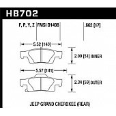 Hawk Performance Brake Pad - HB702B.662