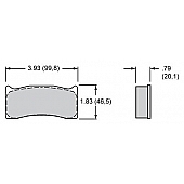 Wilwood Brakes Brake Pad - 15H-8112K-B
