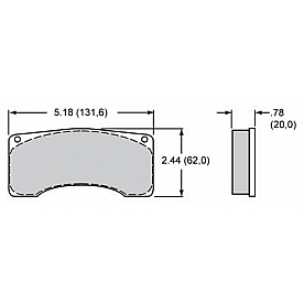 Wilwood Brakes Brake Pad - 15H-8113K-B