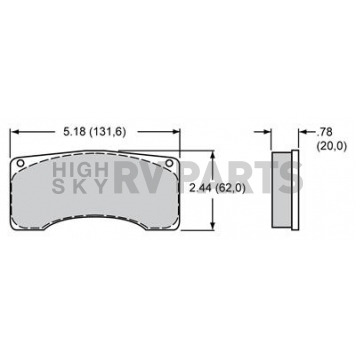 Wilwood Brakes Brake Pad - 15H-8113K-B