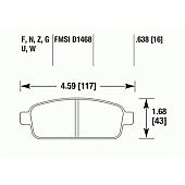 Hawk Performance Brake Pad - HB707G.638