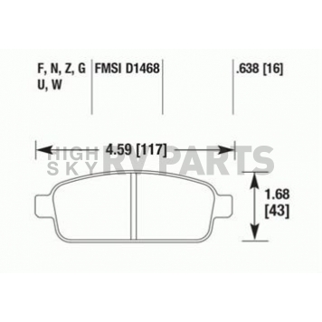Hawk Performance Brake Pad - HB707G.638