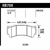 Hawk Performance Brake Pad - HB709N.630