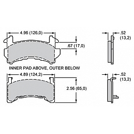 Wilwood Brakes Brake Pad - 15Q-6831K