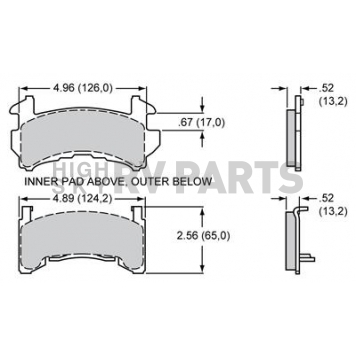 Wilwood Brakes Brake Pad - 15Q-6831K