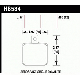 Hawk Performance Brake Pad - HB584W.485