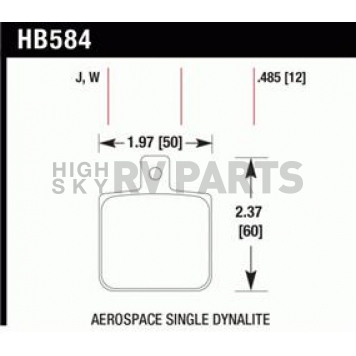 Hawk Performance Brake Pad - HB584W.485