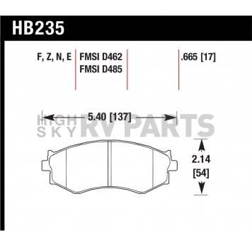 Hawk Performance Brake Pad - HB235N.665-1
