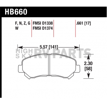Hawk Performance Brake Pad - HB660N.661-1