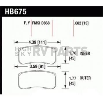 Hawk Performance Brake Pad - HB675Y.602