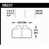 Hawk Performance Brake Pad - HB237S.625