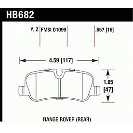 Hawk Performance Brake Pad - HB682Z.657