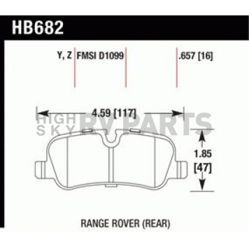 Hawk Performance Brake Pad - HB682Z.657