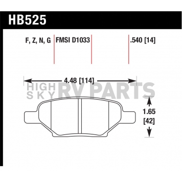 Hawk Performance Brake Pad - HB525N.540-1
