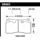 Hawk Performance Brake Pad - HB683Z.651
