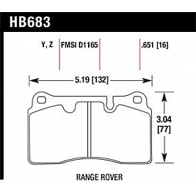 Hawk Performance Brake Pad - HB683Z.651
