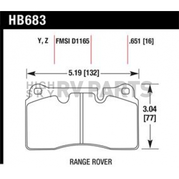 Hawk Performance Brake Pad - HB683Z.651