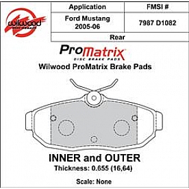 Wilwood Brakes Brake Pad - 150-D1082K