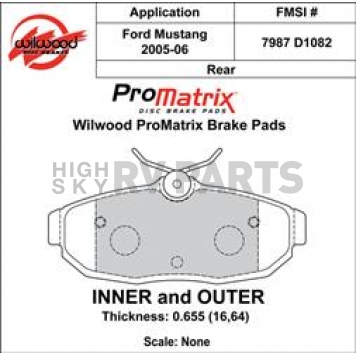 Wilwood Brakes Brake Pad - 150-D1082K