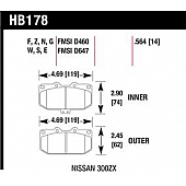 Hawk Performance Brake Pad - HB178S.564