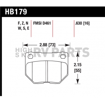 Hawk Performance Brake Pad - HB179W.630-1