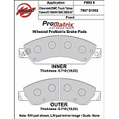 Wilwood Brakes Brake Pad - 150-D1092K