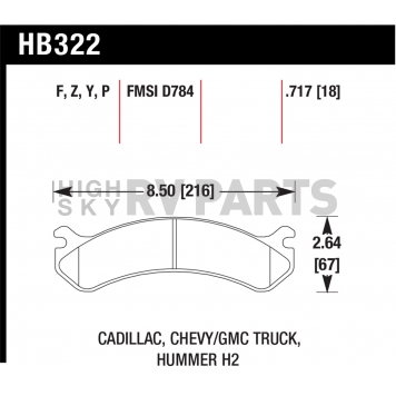 Hawk Performance Brake Pad - HB322P.717-1