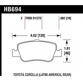 Hawk Performance Brake Pad - HB694Z.580