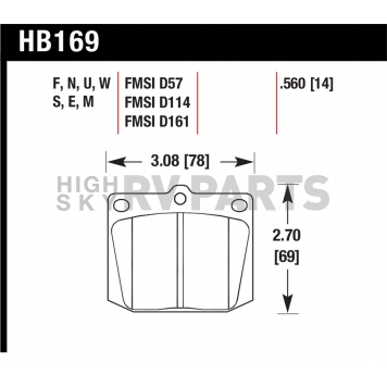 Hawk Performance Brake Pad - HB169M.560-1