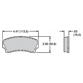 Wilwood Brakes Brake Pad - 15A-5936K