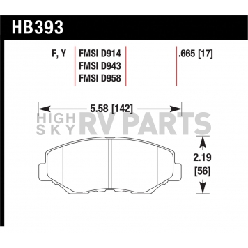 Hawk Performance Brake Pad - HB393F.665-1