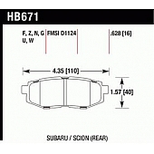 Hawk Performance Brake Pad - HB671N.628