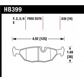 Hawk Performance Brake Pad - HB399S.630