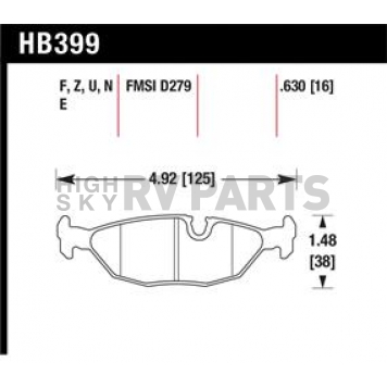 Hawk Performance Brake Pad - HB399S.630