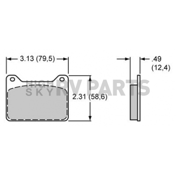 Wilwood Brakes Brake Pad - 15A-8809K