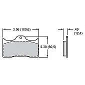 Wilwood Brakes Brake Pad - 15B-3991K-B