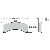 Wilwood Brakes Brake Pad - 15B-3993K-B