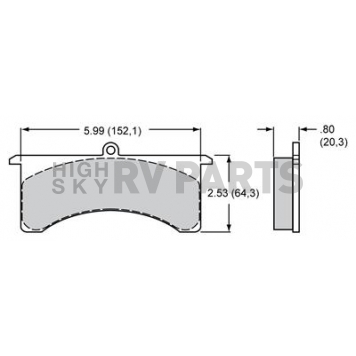 Wilwood Brakes Brake Pad - 15B-3993K-B