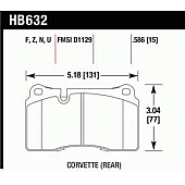 Hawk Performance Brake Pad - HB632U.586