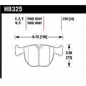 Hawk Performance Brake Pad - HB325S.720