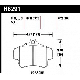 Hawk Performance Brake Pad - HB291S.642