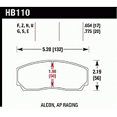 Hawk Performance Brake Pad - HB110W.654