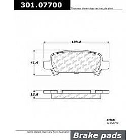 Stop Tech/ Power Slot Brake Pad - 301.07700