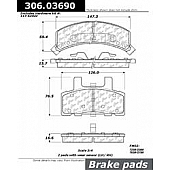 Stop Tech/ Power Slot Brake Pad - 306.03690