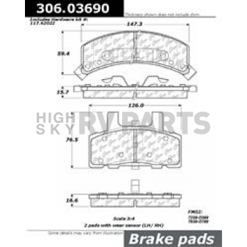 Stop Tech/ Power Slot Brake Pad - 306.03690