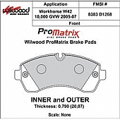 Wilwood Brakes Brake Pad - 150-D1268K