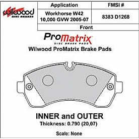 Wilwood Brakes Brake Pad - 150-D1268K
