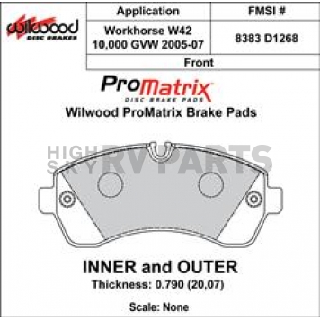 Wilwood Brakes Brake Pad - 150-D1268K